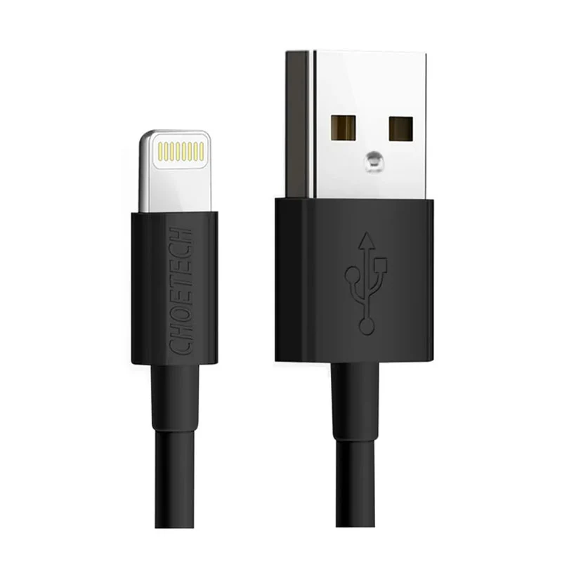 Choetech MFi USB to Lightening Cable Black, 1.2 Meter