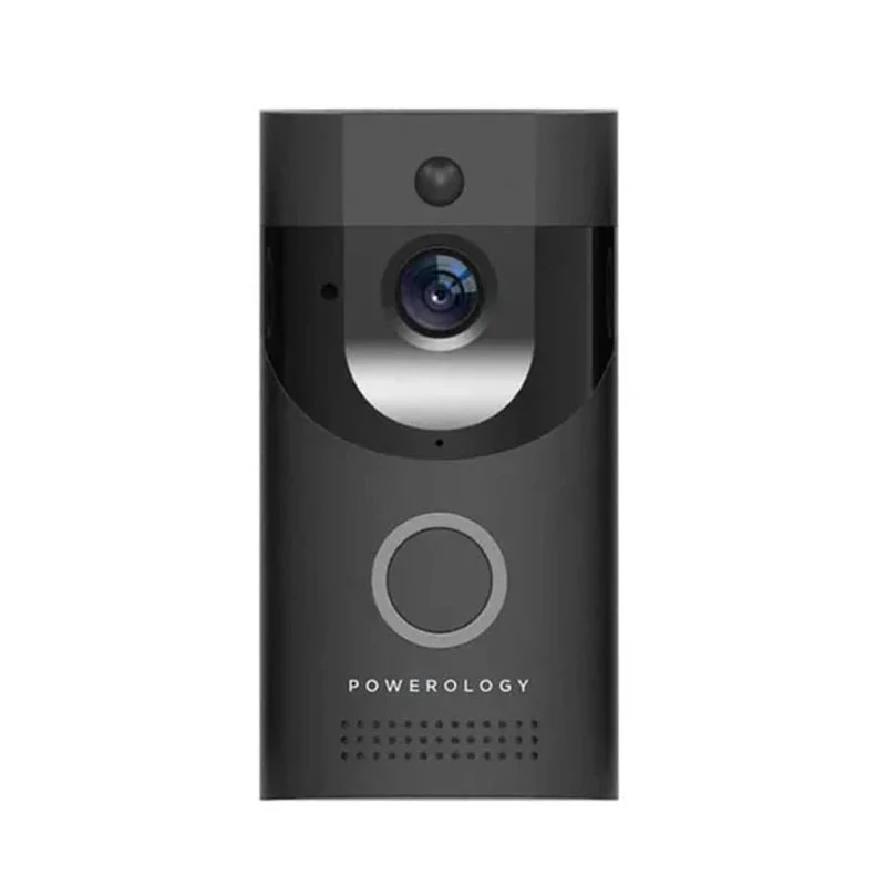 Powerology Smart Video Doorbell - Black