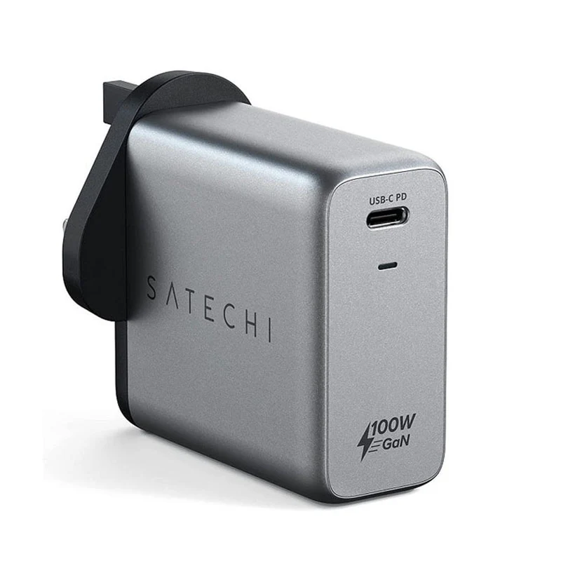 Satechi - 100W USB-C PD Gan Wall Charger, UK Plug