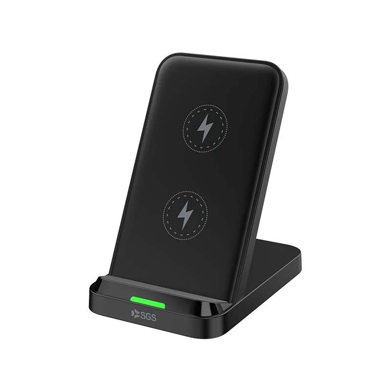 Base Di Ricarica Wireless 2 In 1 Phone|Earbuds - Black