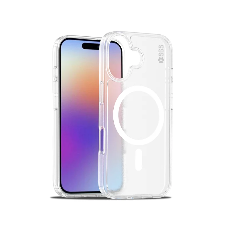 Shield Custodia TPU Magsafe Iphone 17 - Trasparente e Bianco
