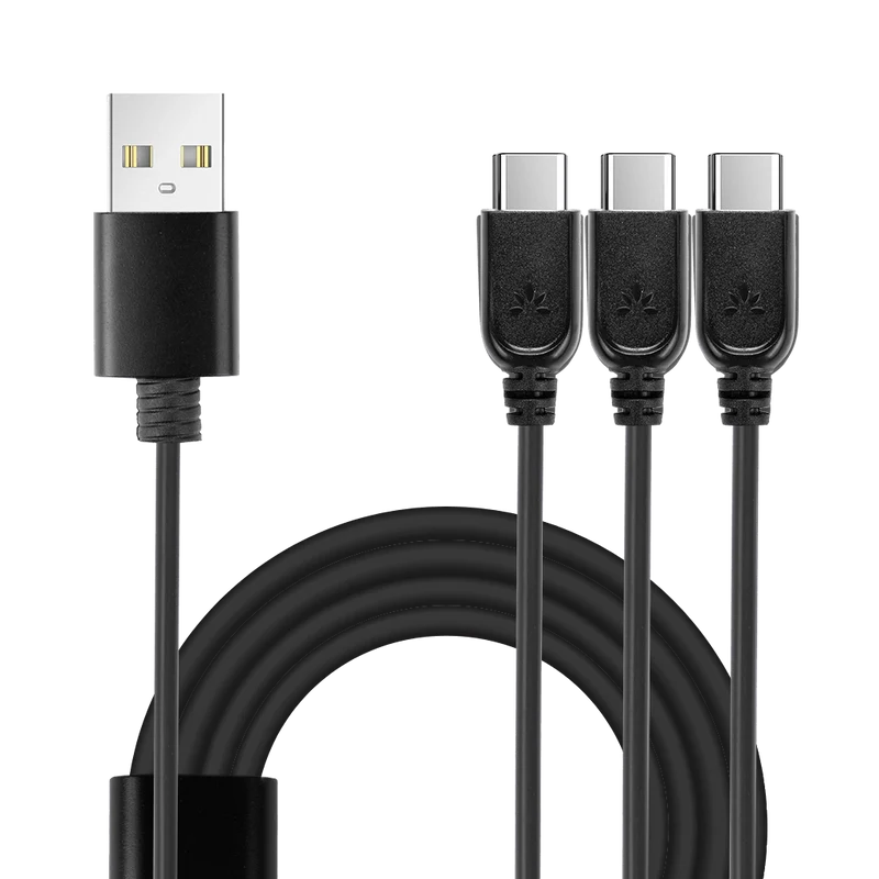 3-in-1 60CM USB to Type C charging cable for Audiplex TR2403s