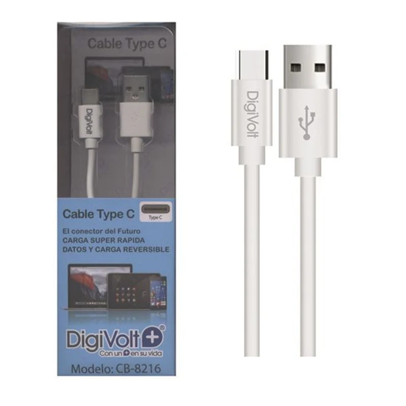 Digivolt Cable Tipo-C A Usb Carga Y Datos Cb-8216