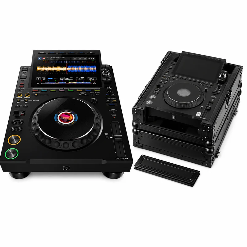AlphaTheta CDJ-3000X A next-generation flagship DJ player + Odyssey Black Label Flight Case