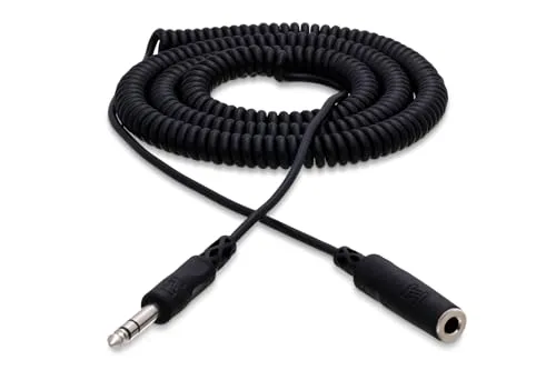 Hosa Technology Stereo 1/4" Female Phone to 1/4" Male Phone TRS Cable - 25' - Coiled