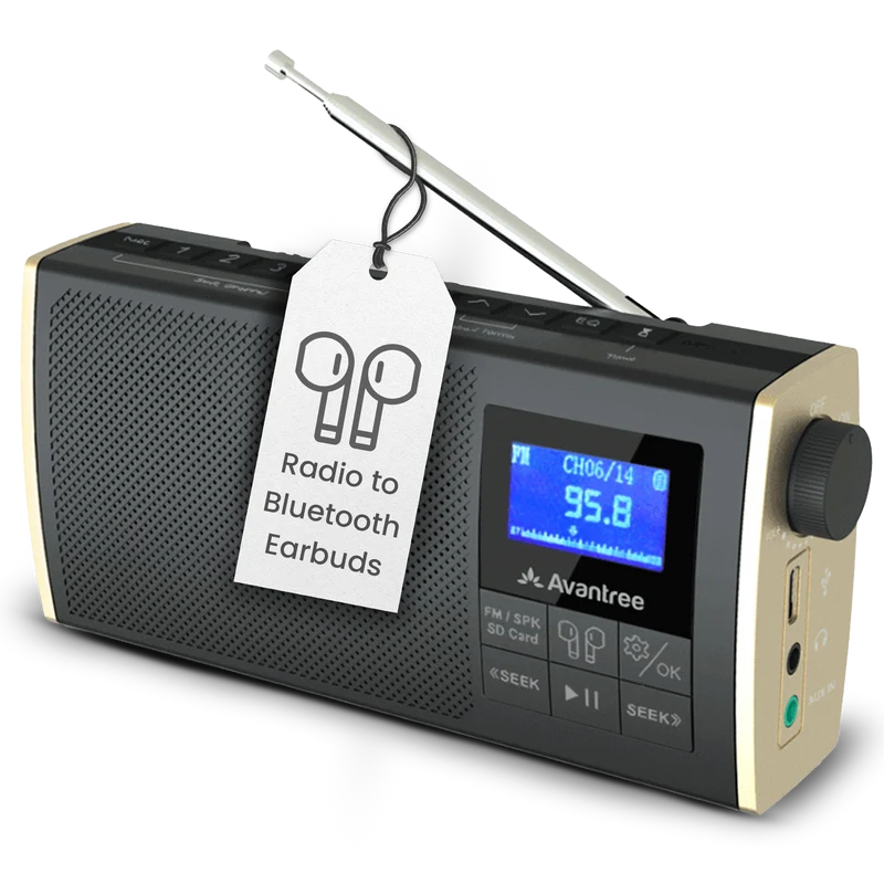 Soundbyte T | Portable FM Radio with Bluetooth