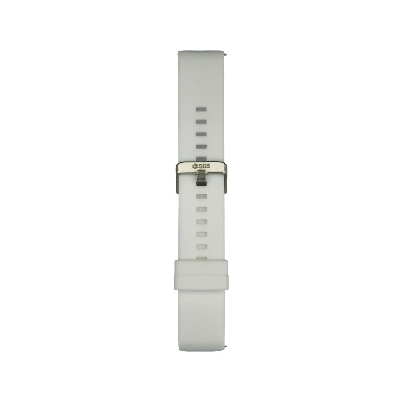 Cinturino Per Smartwatch 22mm In Silicone - Bianco