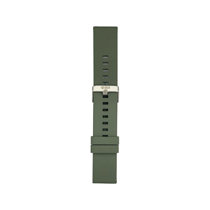Cinturino Per Smartwatch 22mm In Silicone - Verde