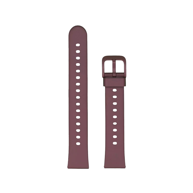 Cinturino Per Smartwatch 18mm In Silicone - Vino Rosso