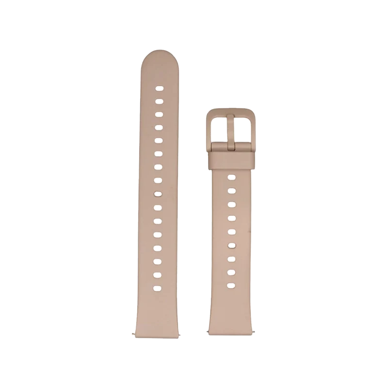 Cinturino Per Smartwatch 18mm In Silicone - Beige