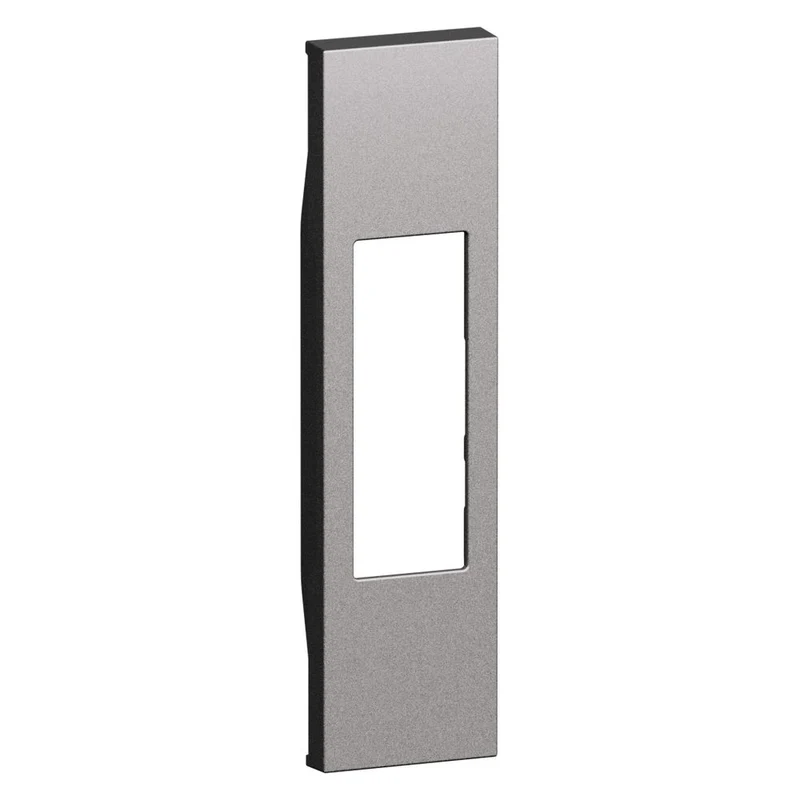 Cover per prese standard Italia P11 e P17/11, pulsante a tirante, interruttore bipolare. Per articoli KB4033 - KB4002 - KB4113 - KB4180 - 1 modulo - Steel. Bticino KS02