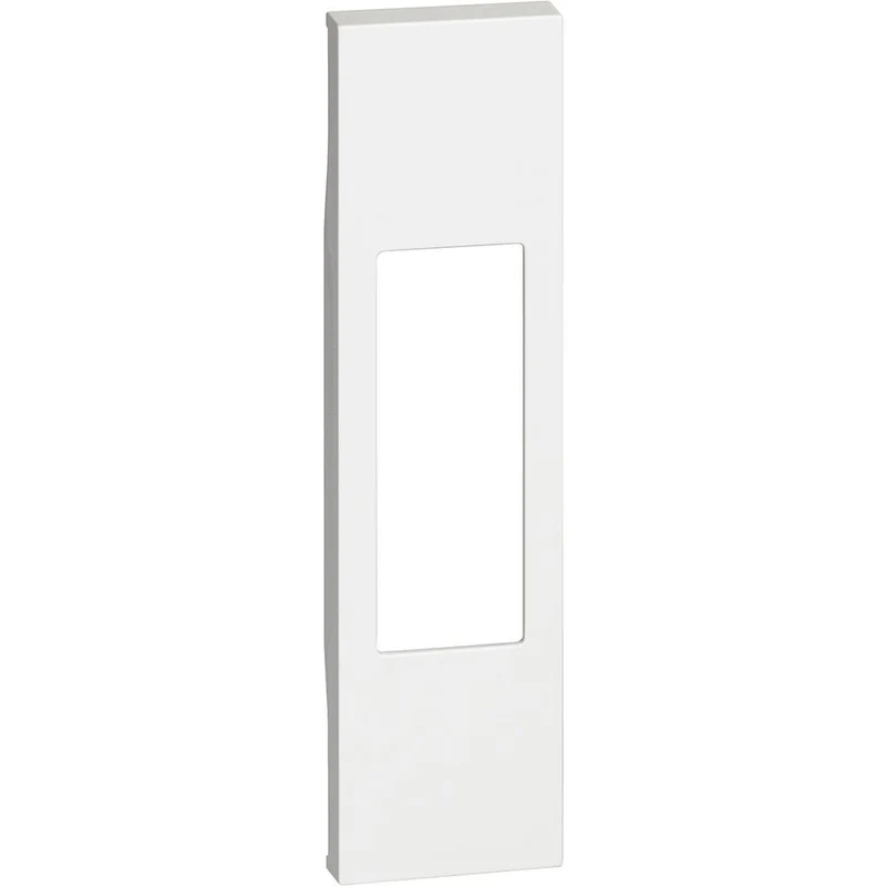 Cover per prese standard Italia, pulsante a tirante, interruttore bipolare. Per articoli KW4033 - KW4002 - KW4113 - KW4180 - 1 modulo, Bianco. Bticino KW02