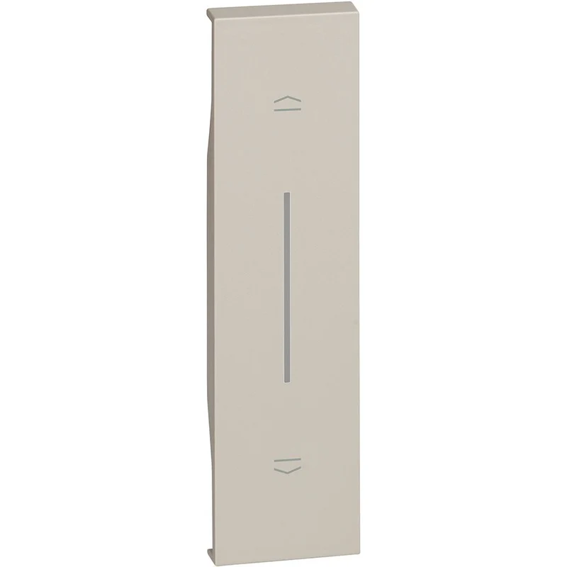 Cover illuminabile per pulsante interbloccato e comando tapparelle connesso: art. K4037 e K4027C - 1 modulo, Sabbia. Bticino KM05