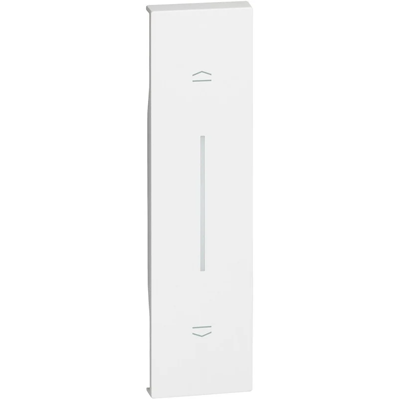 Cover illuminabile per pulsante interbloccato e comando tapparelle connesso: art. K4037 e K4027C - 1 modulo, Bianco. Bticino KW05