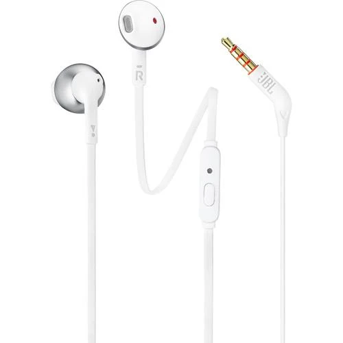 JBL T205 Earbud Headphones (Chrome)