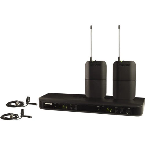 Shure BLX188/CVL Dual-Channel Wireless Cardioid Lavalier Microphone System (H9: 512 to 542 MHz) (Open Box)