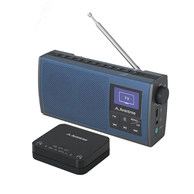 Audikast 4860 | Bluetooth TV Transmitter & Speaker/FM Radio Set