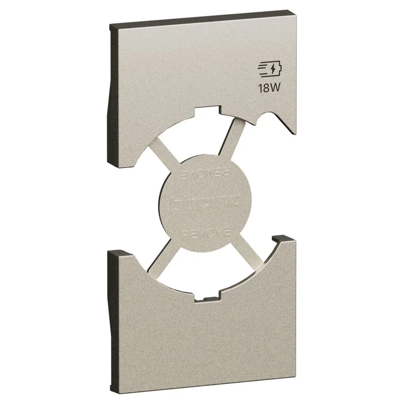 Cover per presa standard Italia P40 + USB - Champagne Bticino KC68
