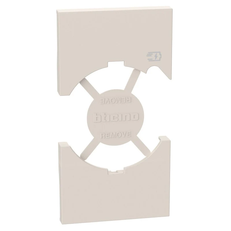 Cover per presa standard Italia P40 + USB - Sabbia. Bticino KM68