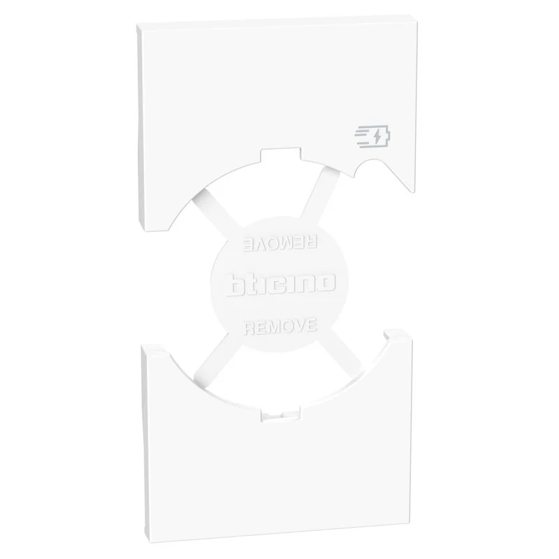 Cover per presa standard Italia P40 + USB - Bianca Bticino KW68