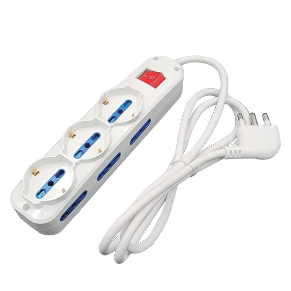 Multipresa Imperia 9P 3xP40 + 6 P17/11 CAVO 1,5MT interruttore luminoso 900055
