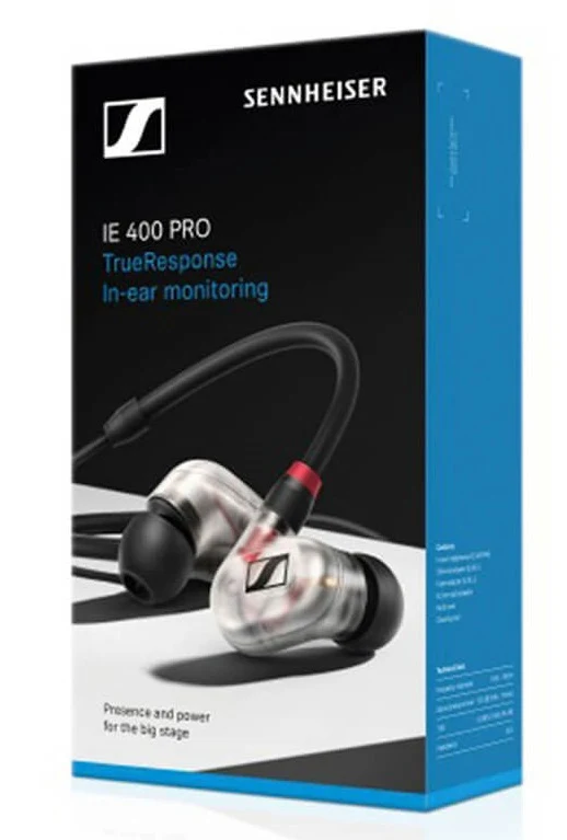 Sennheiser IE 400 PRO In-Ear Headphones (Clear)