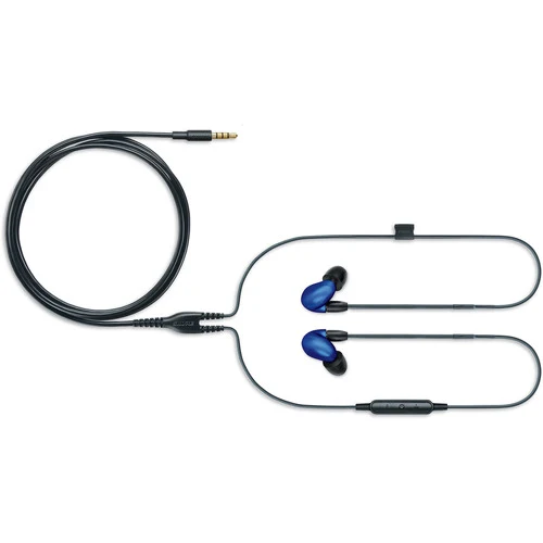 Shure SE846 Sound-Isolating Earphones with Bluetooth and Wired Accessory Cables (Blue)