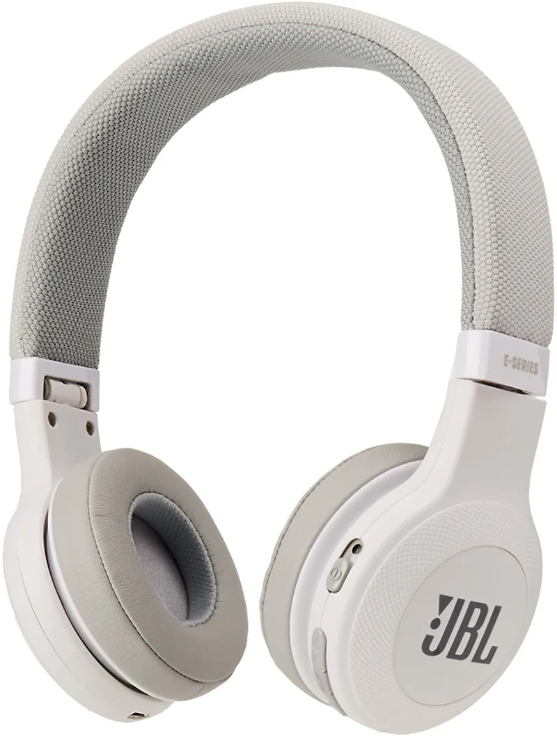 JBL E45BT On-Ear Wireless Headphones (White)