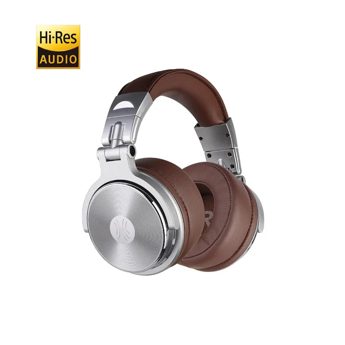 Cuffie con filo Argento/Marrone OneOdio Studio Pro 30 Hi-Res DJ Cablate UNOOP30298S
