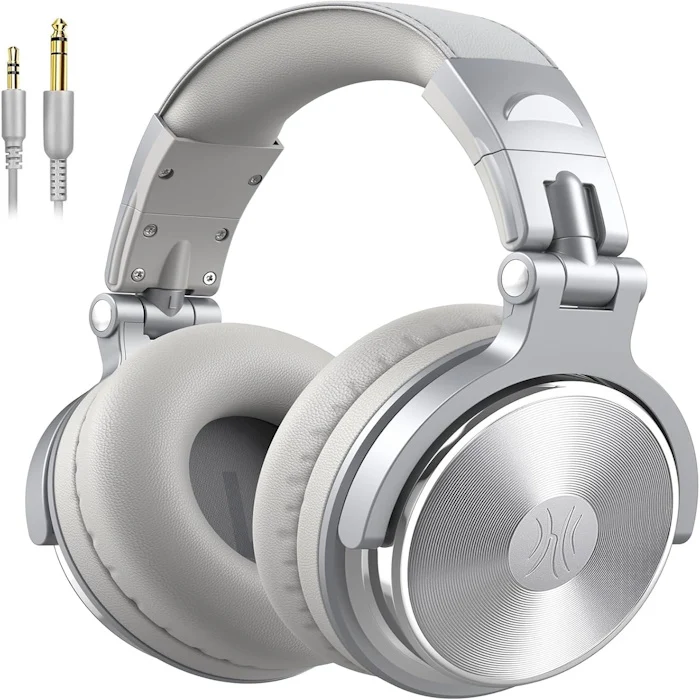Cuffie con filo Argento OneOdio Studio Pro 10 Hi-Res c/ Shareporte e Microfono ONEOP10172S