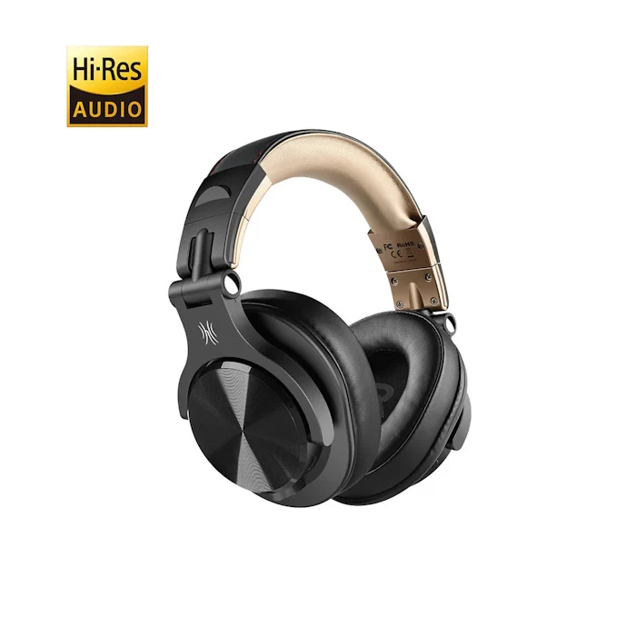 Cuffie Bluetooth Wireless Nero Oro OneOdio Fusion A70 Hi-Res , Cavo e Microfono ONEOA7035BG