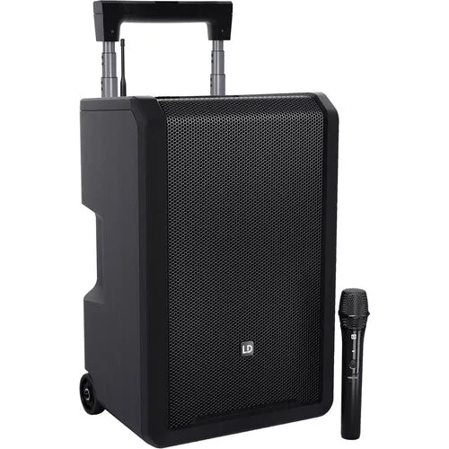 LD Systems ANNY 10 HHD Battery-Powered Bluetooth 10" PA Speaker with 1 Handheld Microphone (B47: 470 to 490 MHz)