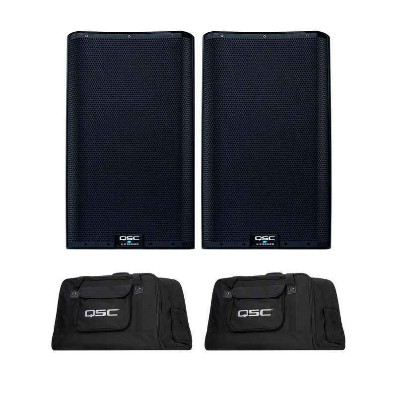 QSC K12.2 Two-Way 12" 2000W Powered Portable PA Speaker with Integrated Speaker Processor (Open Box) (Pair)