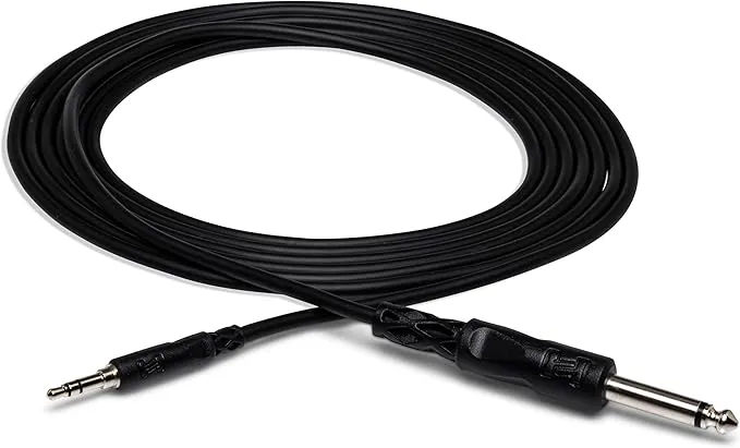 Hosa CMP-110 Mono Interconnect 1/4 in TS to 3.5mm TRS 10 ft