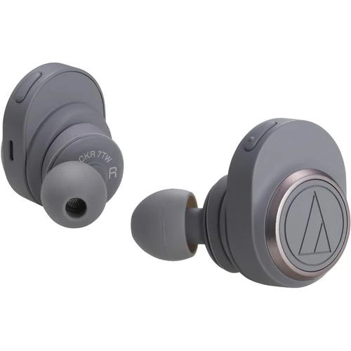 Audio-Technica Consumer ATH-CKR7TW True Wireless In-Ear Headphones (Gray) (Open Box)