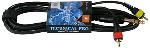 Technical Pro C-YQR-18-6 .25'' to Dual RCA Audio Cables
