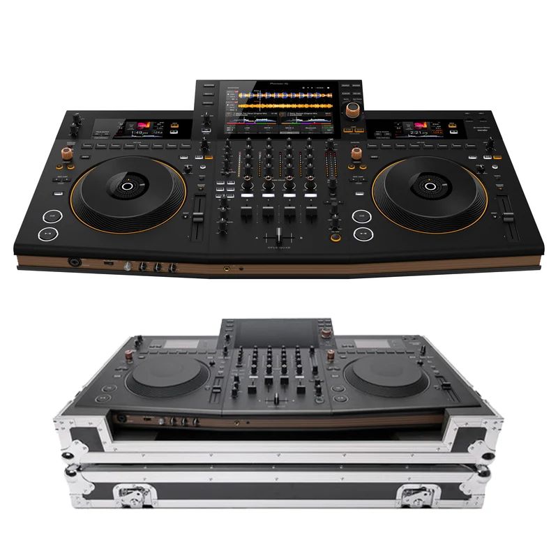 Pioneer DJ OPUS-QUAD All-in-One DJ System + Magma Road Case with Wheels
