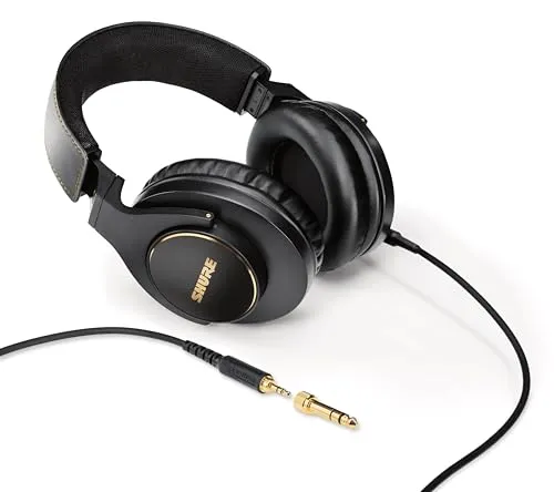 Shure SRH840A Closed-Back Over-Ear Professional Monitoring Headphones