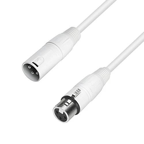 Adam Hall 4 Star MMF 1000 XLR-M to XLR-F Microphone Cable (Snow, 30')