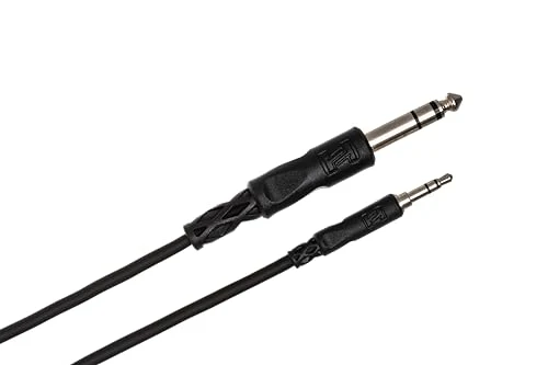 Hosa Technology Stereo Mini Male to Stereo 1/4" Male Cable - 10'