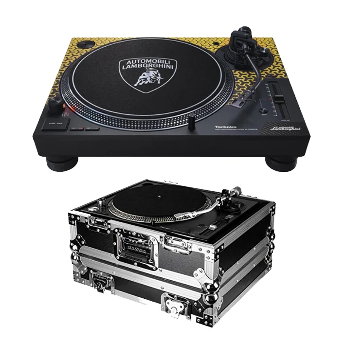 Technics SL-1200M7B Direct Drive Turntable + Odyssey Flight Zone Universal 1200 Style Dj Turntable Ata Case
