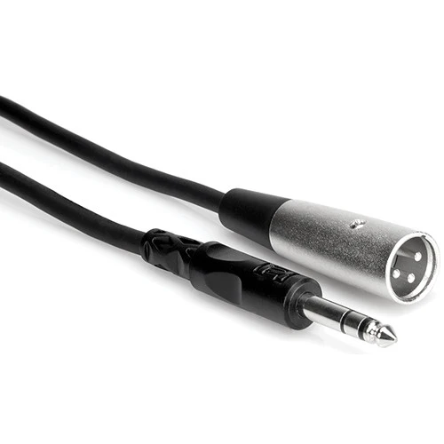 Hosa Technology Stereo 1/4" Male to 3-Pin XLR Male Interconnect Cable - 10