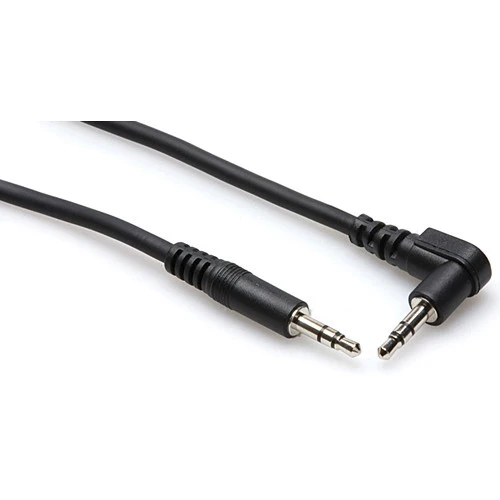 Hosa Technology Stereo Mini Male to Stereo Mini Angled Male Cable (5')