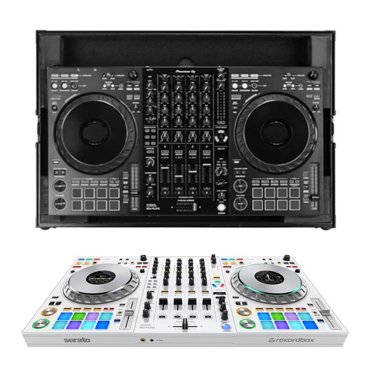 Pioneer DJ DDJ-FLX10-W + Odyssey 810FLX10M I-Board DJ Flight Case