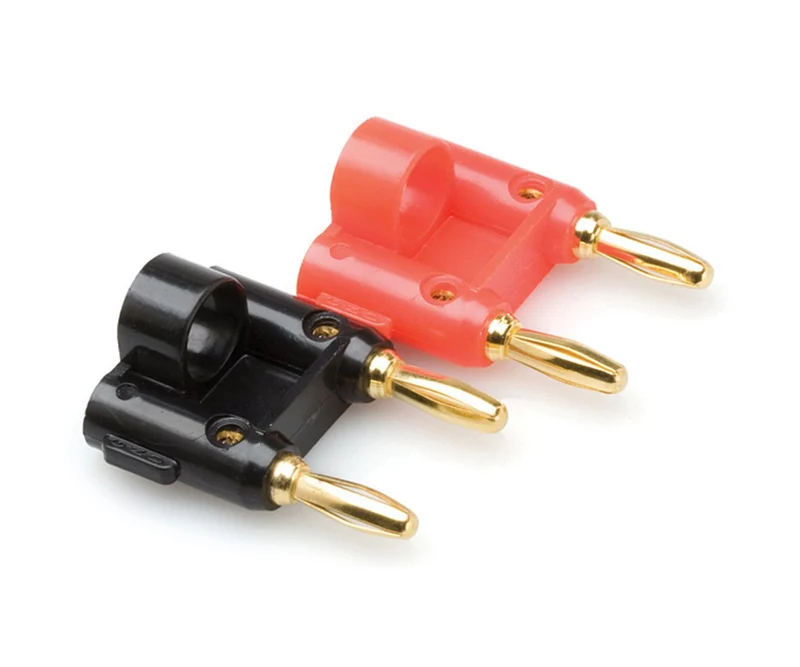 Hosa Dual Banana Connector, 2 Pieces