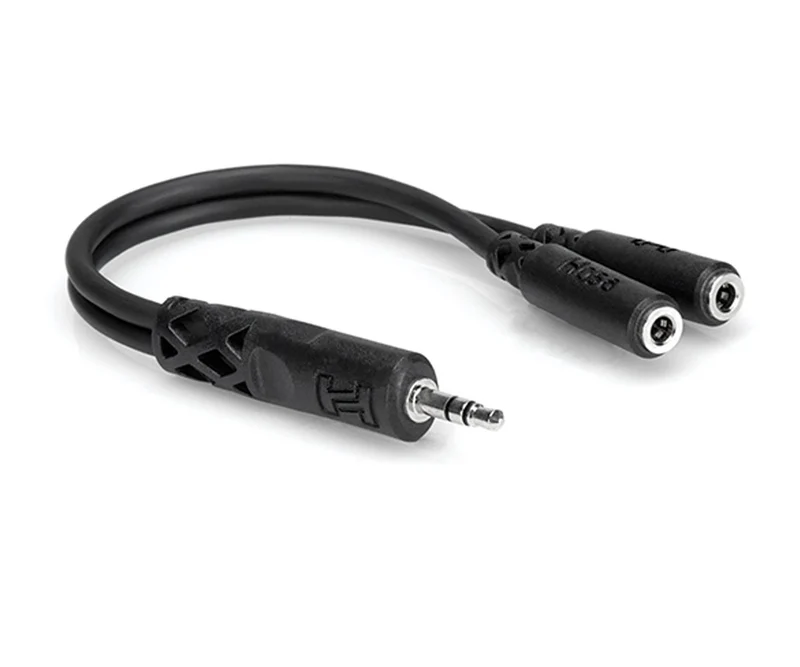 Hosa Y Cable, 3.5 mm TRS to Dual 3.5 mm TRSF