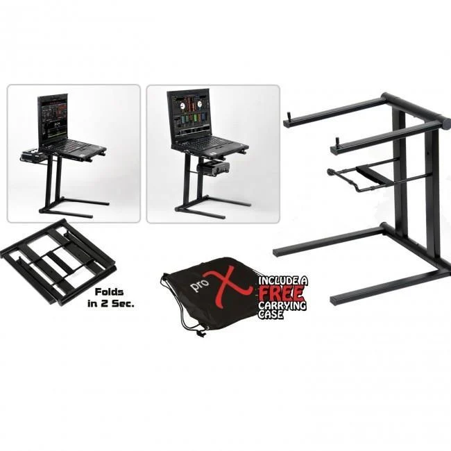 T-LPS600 DJ Foldable Laptop Stand w/ Free Carrying Bag