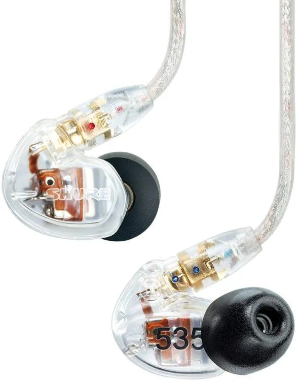 Shure SE535 Sound Isolating Earphones in Clear