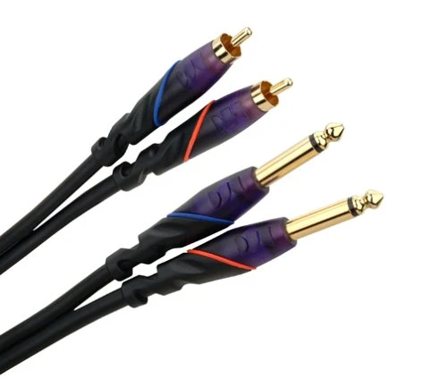Monster Cable MDJ-CR-1M 1-Meter(3 Foot) Dual RCA To Dual 1/4-Inch Speaker Cable