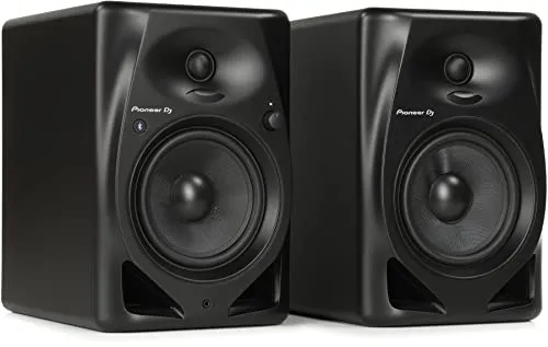 Pioneer DJ DM-50D-BT 5-inch Desktop Active Monitor Speaker Pair with Bluetooth - Black